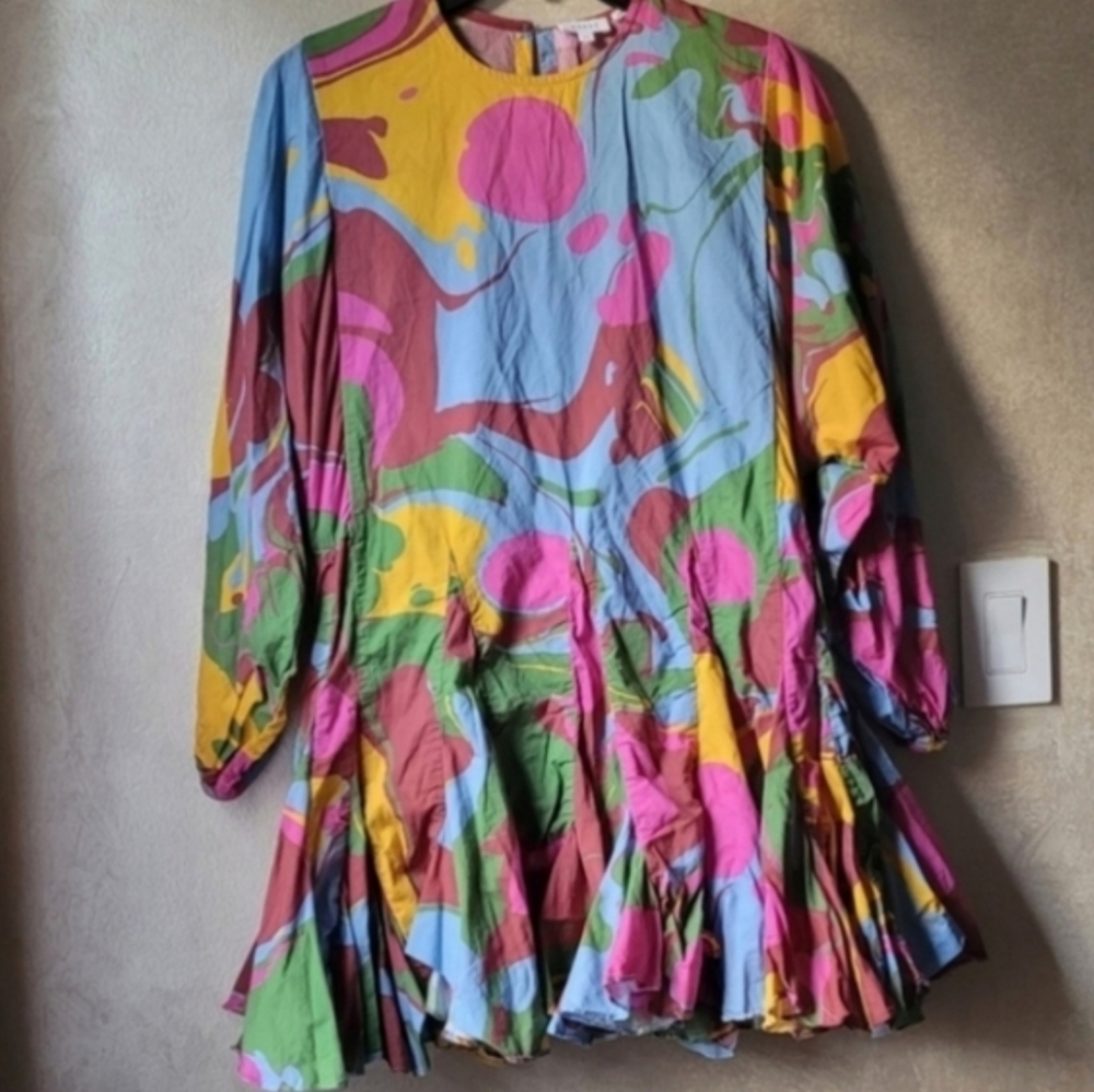 RHODE ELLA DRESS MARBLE PRINT - Picture 4 of 7